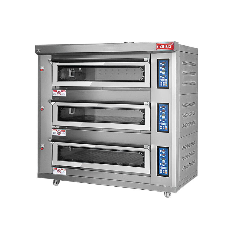 BDR-90H Large Infrared Gas Tripple Deck Oven